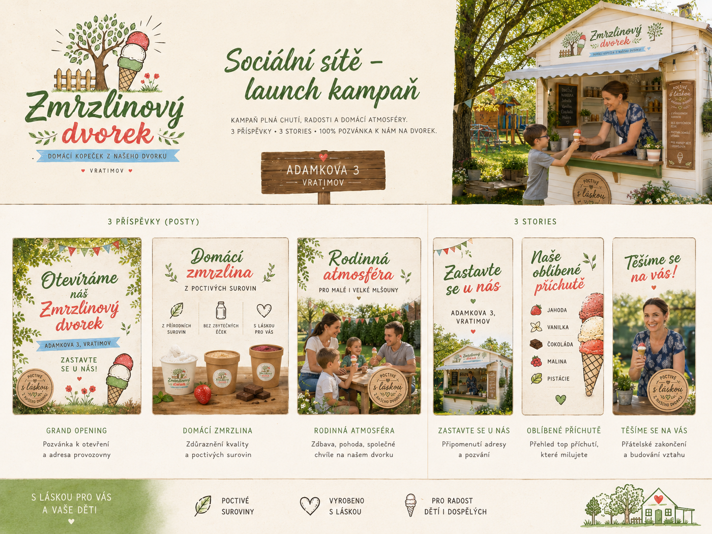 Launch post na sociálních sítích